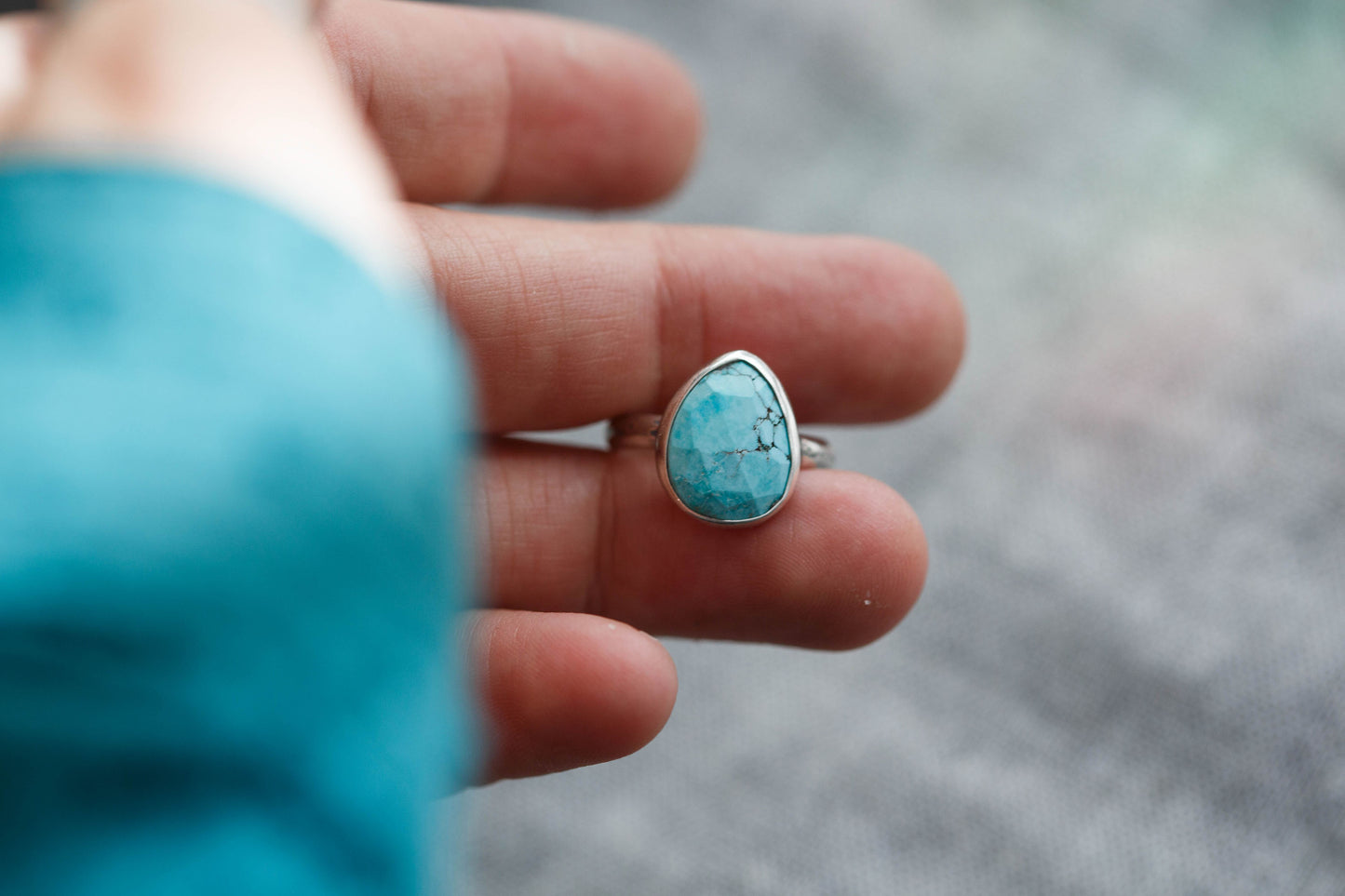 Size 5  |  Fragmentary Blue Ring  | #9