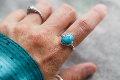 Size 8  |  Fragmentary Blue Ring  | #10