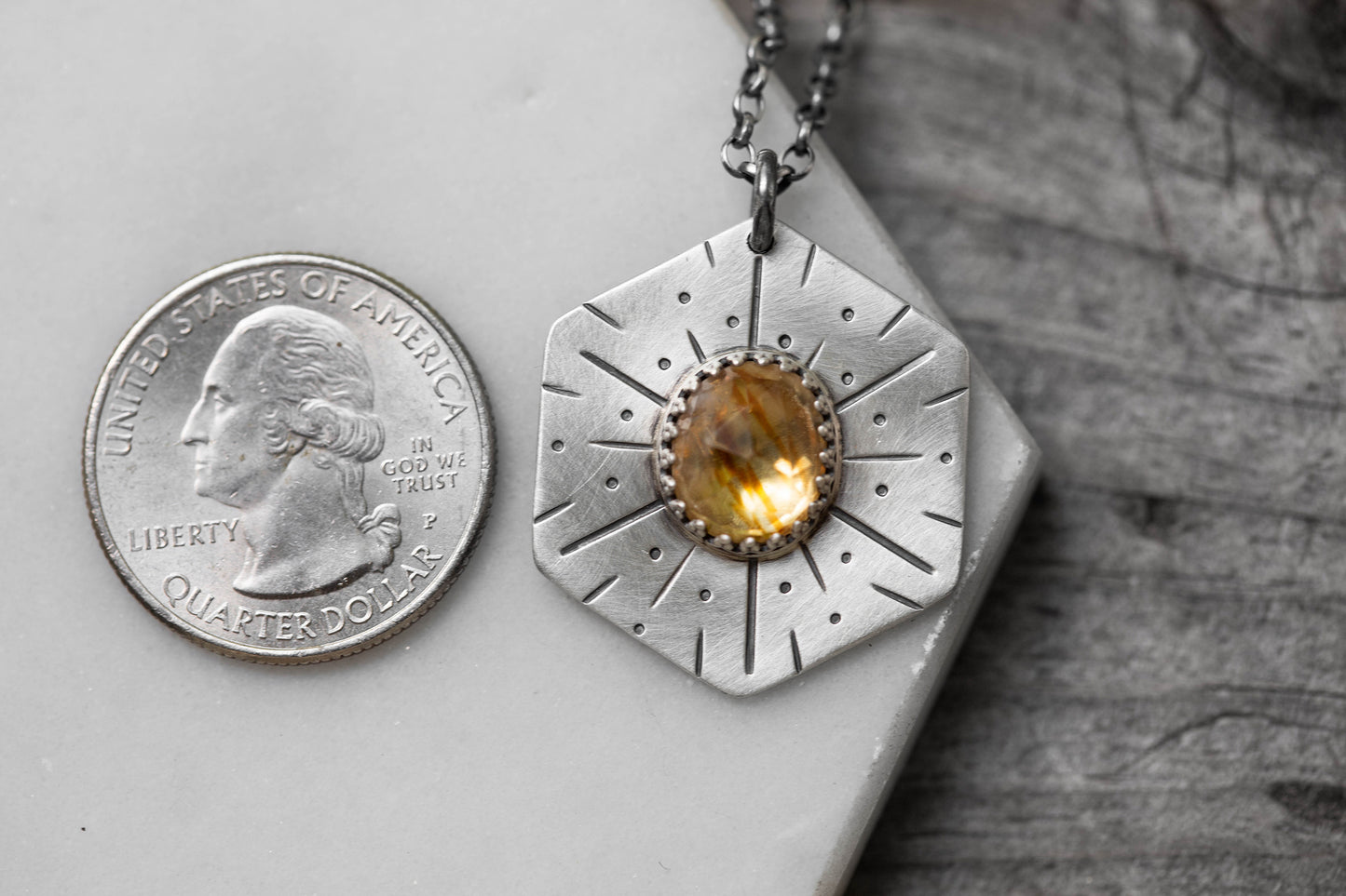 Honeybee Compass Necklace | #4