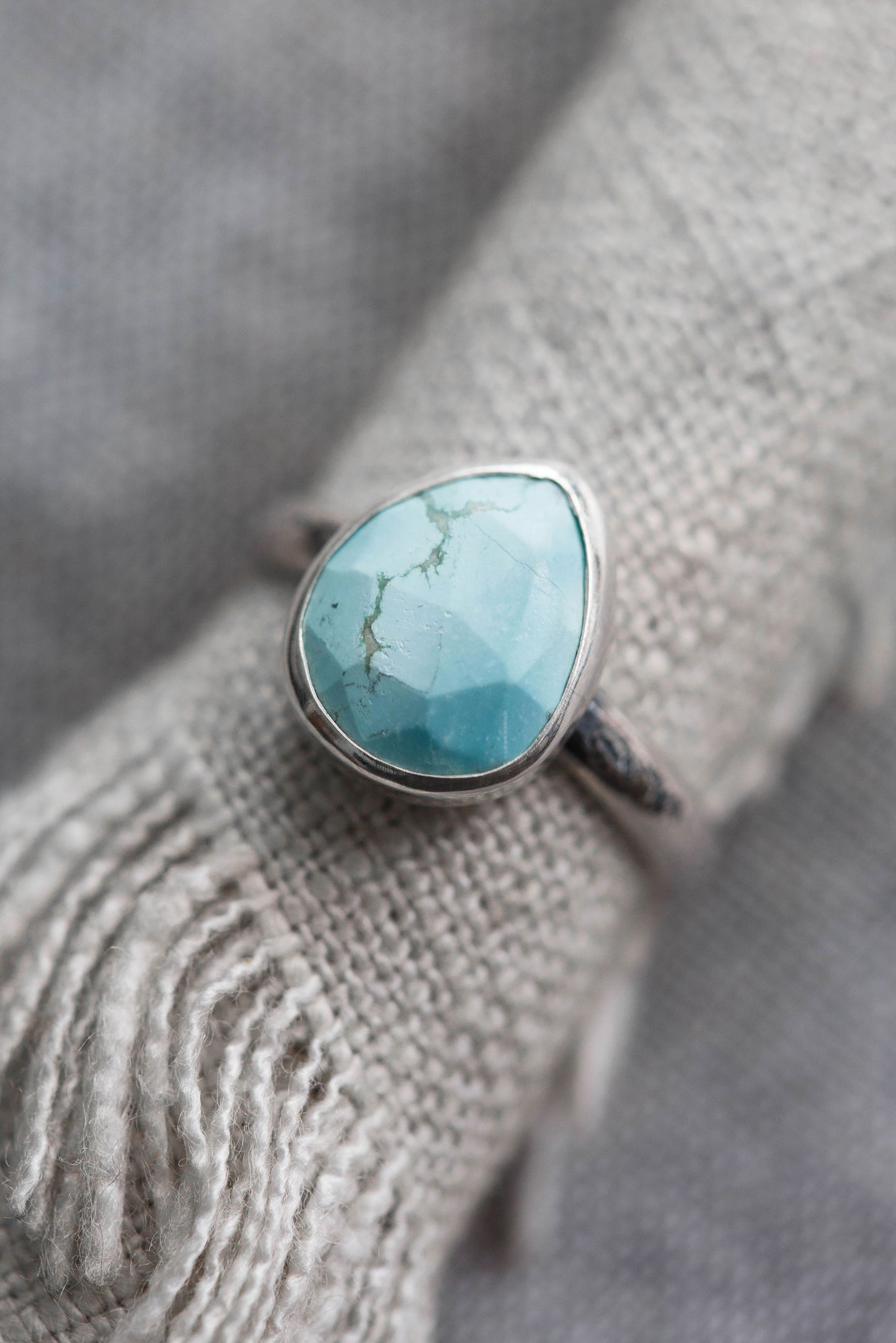 Size 8.5  |  Fragmentary Blue Ring  | #12
