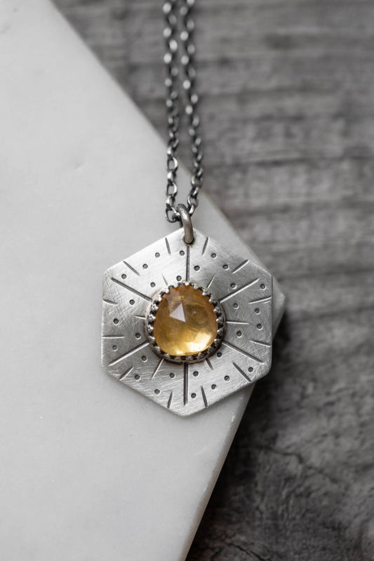 Honeybee Compass Necklace | #8