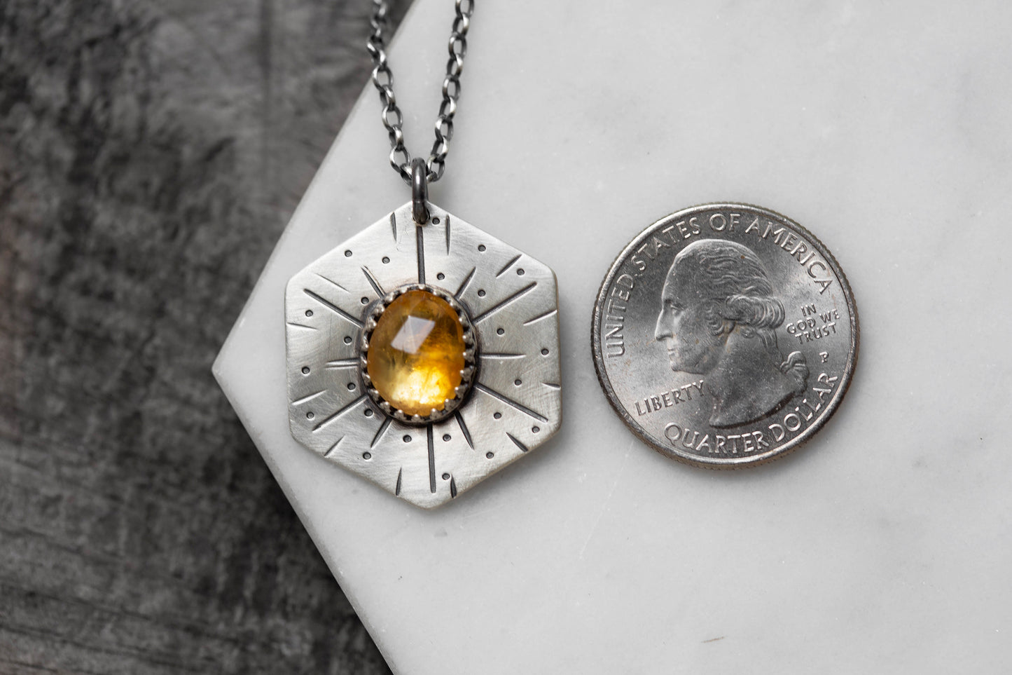 Honeybee Compass Necklace | #9