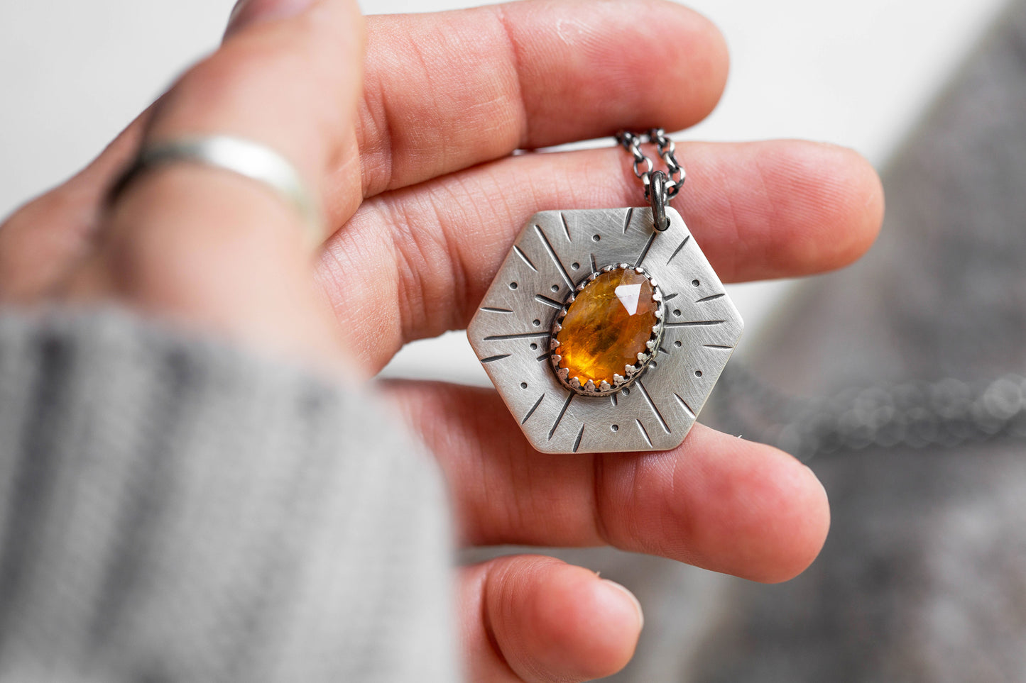 Honeybee Compass Necklace | #12