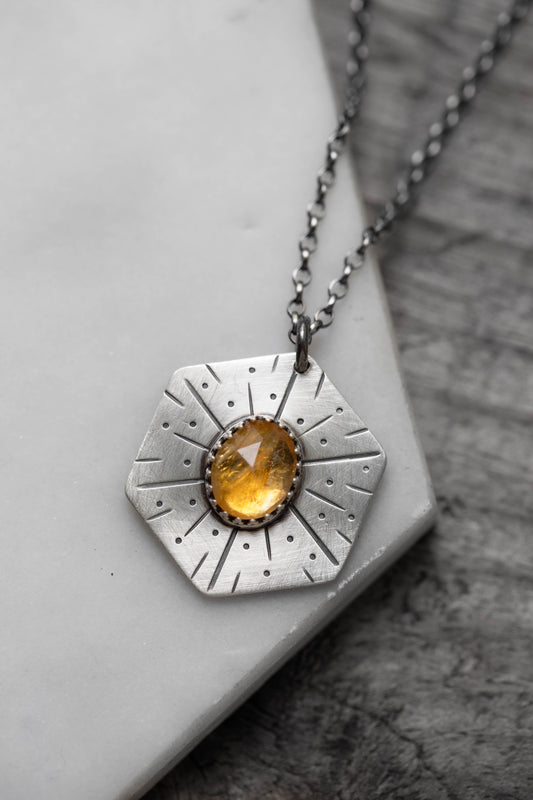 Honeybee Compass Necklace | #18