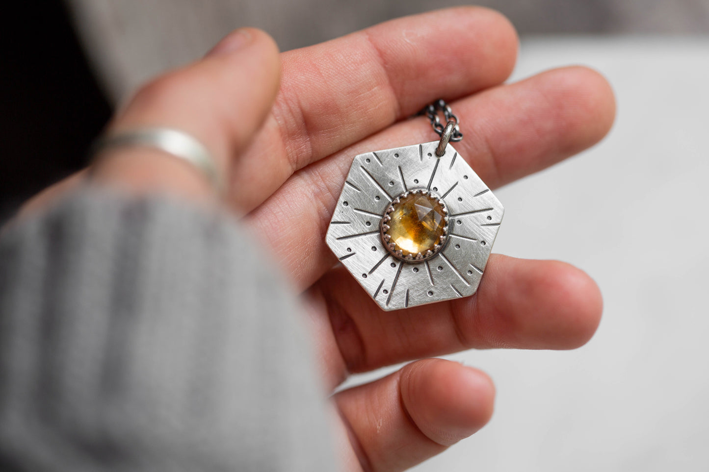 Honeybee Compass Necklace | #22