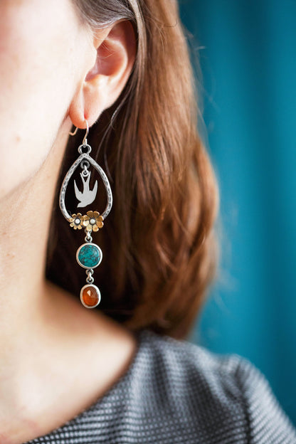 Lilting Bower Earrings  |  Made to Order