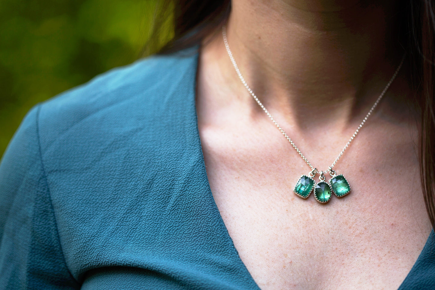 Kyanite Cluster Necklace | #1