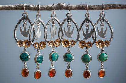 Lilting Bower Earrings  |  Made to Order