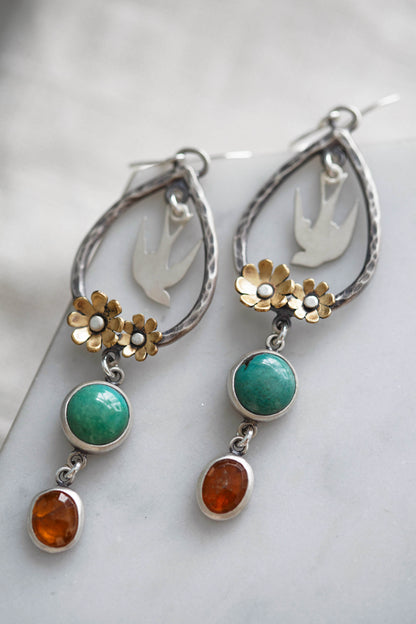 Lilting Bower Earrings  |  Made to Order