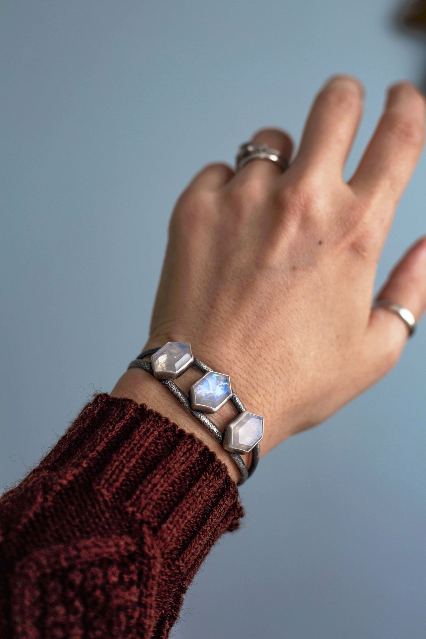 MED/LG  |  Moonshine Cuff Bracelet (heavier gauge)  |  #2