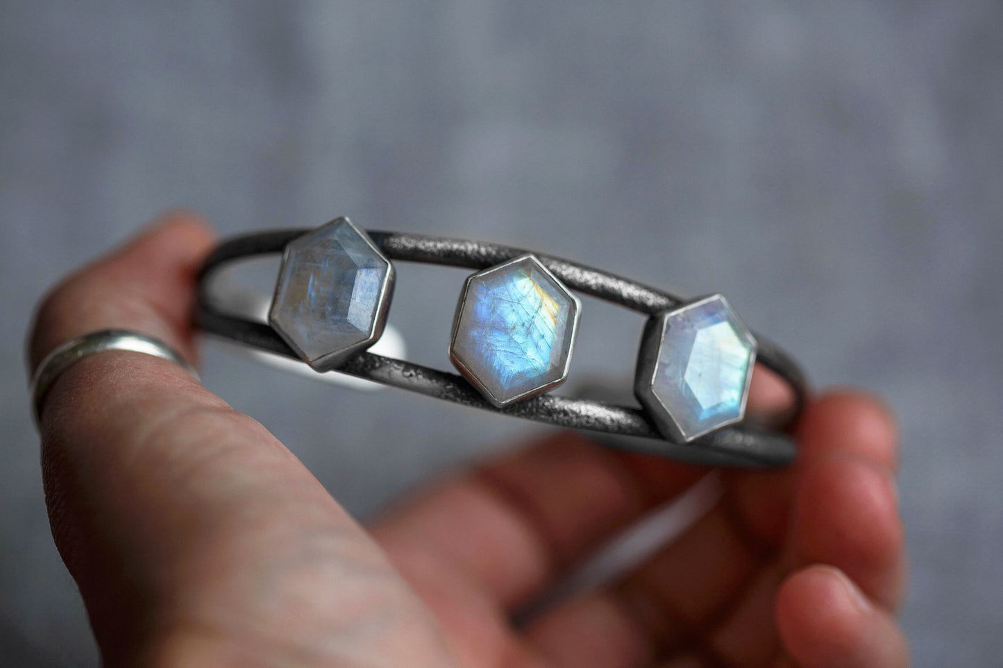 MED/LG  |  Moonshine Cuff Bracelet (heavier gauge)  |  #2