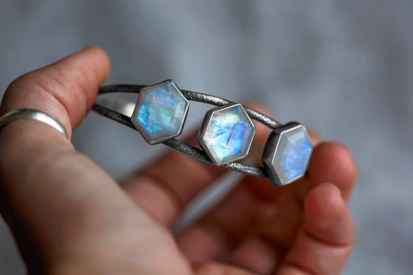 SM/MED  |  Moonshine Cuff Bracelet (lighter gauge)  |  #4