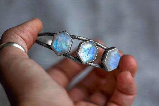 SM/MED  |  Moonshine Cuff Bracelet (lighter gauge)  |  #4