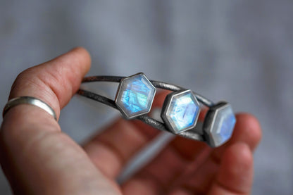 SM/MED  |  Moonshine Cuff Bracelet (lighter gauge)  |  #4