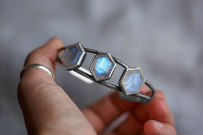 SM/MED  |  Moonshine Cuff Bracelet (lighter gauge)  |  #6