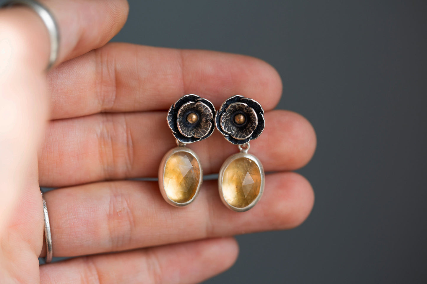 August Gold Stud Earrings | #9