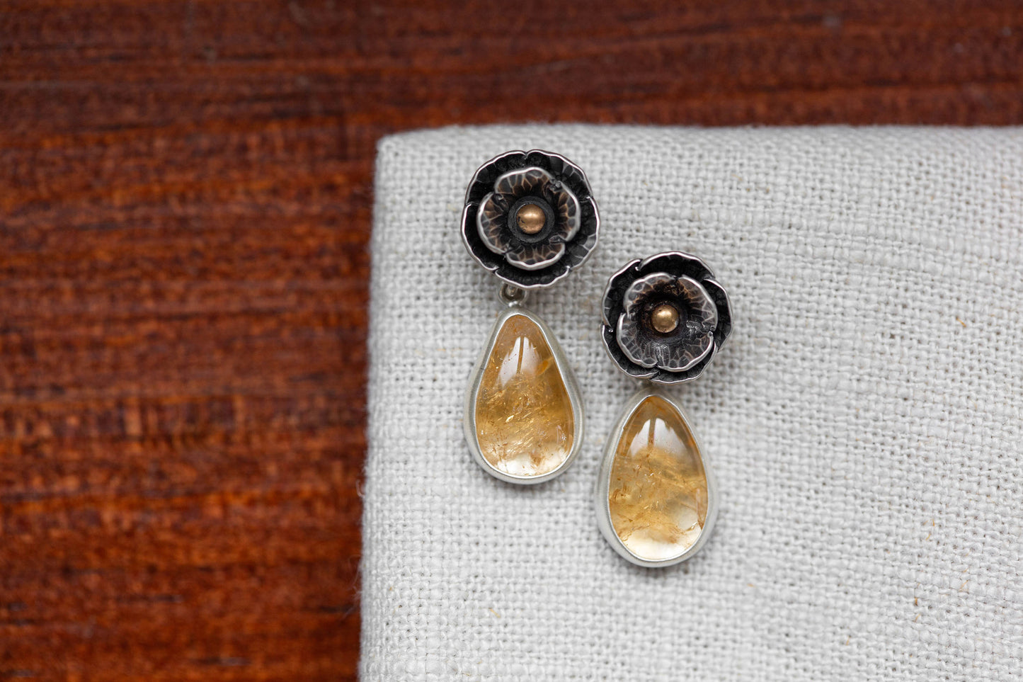 August Gold Stud Earrings | #10