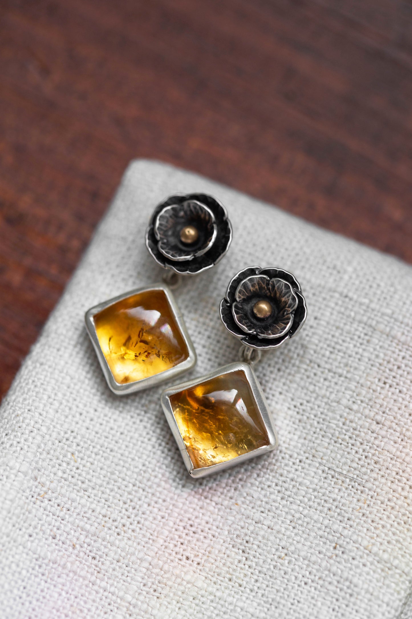 August Gold Stud Earrings | #13