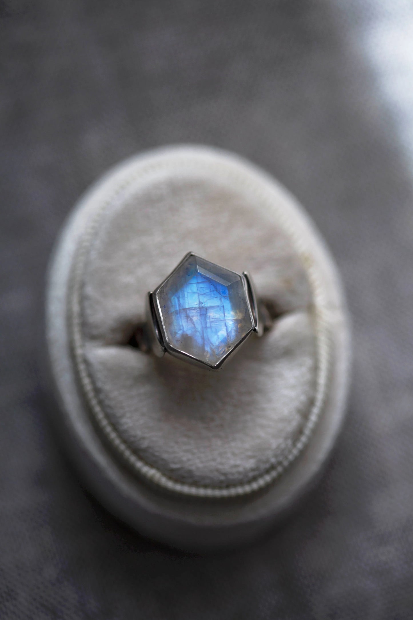 Snow Moon Ring |  Made to Order |  Choose Your Stone