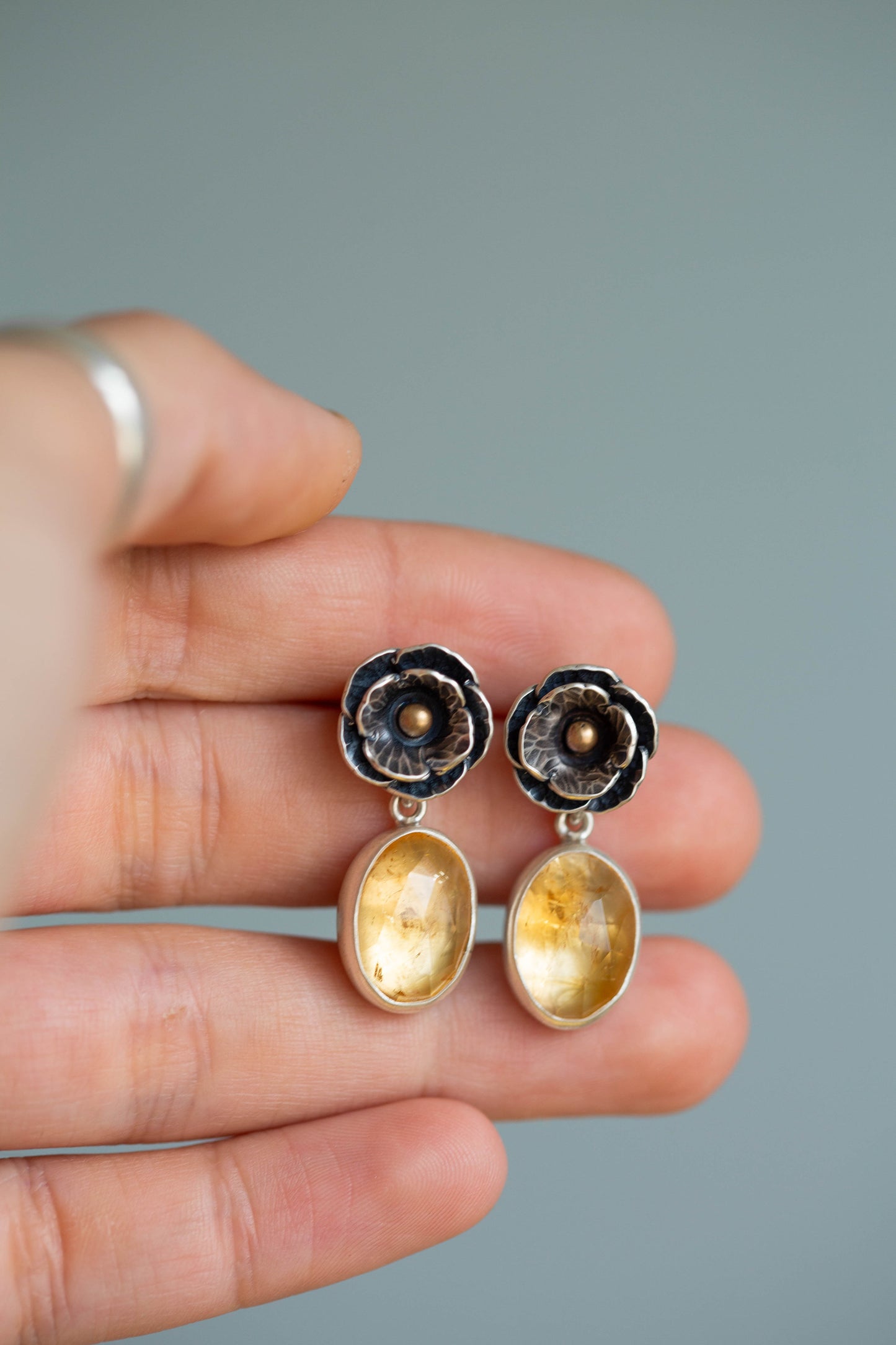 August Gold Stud Earrings | #16