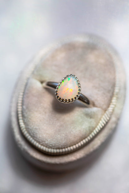 Size 10.5  |  Simple Opal Ring | #1