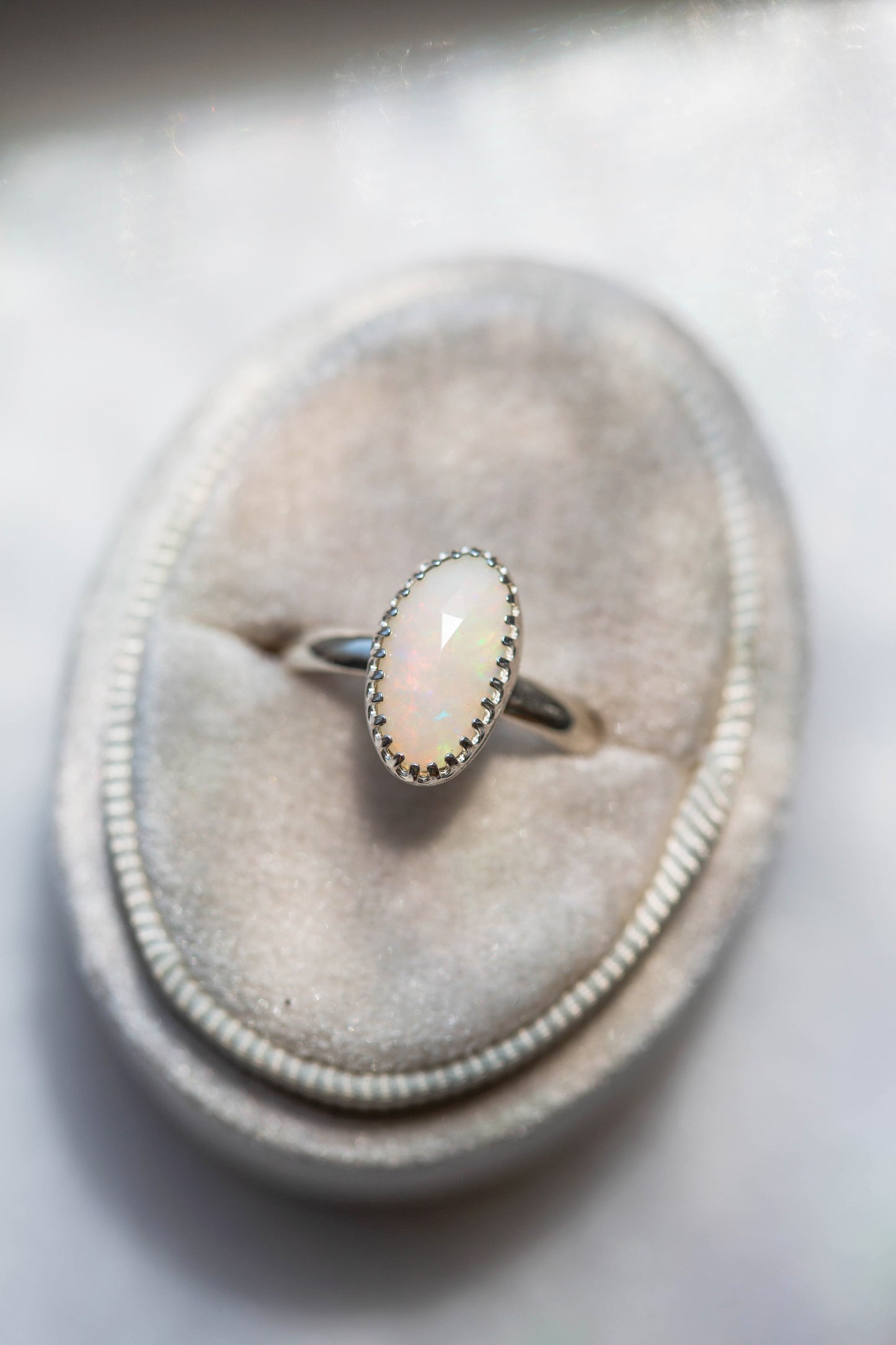 Size 7  |  Simple Opal Ring | #3