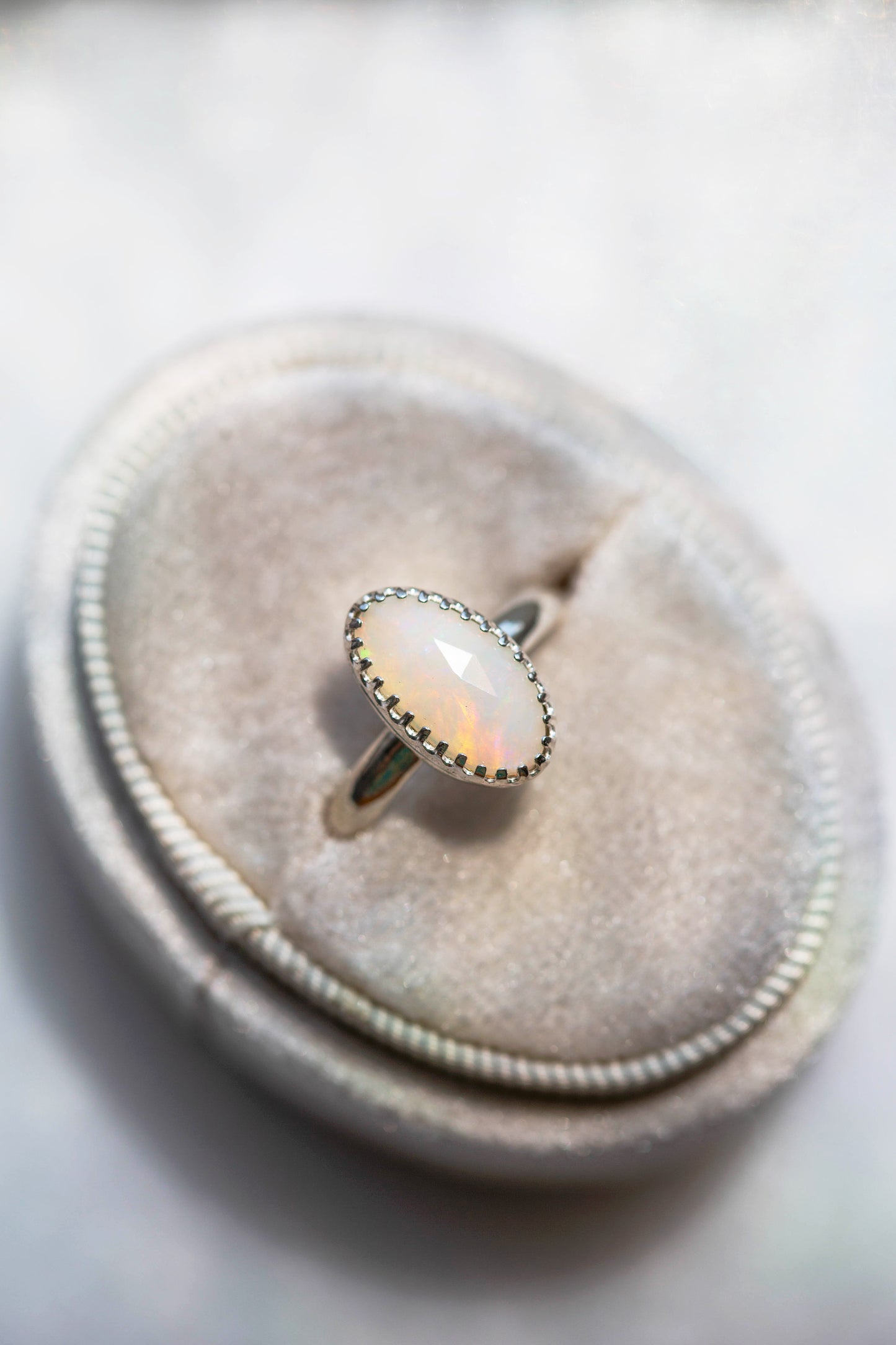 Size 7  |  Simple Opal Ring | #3