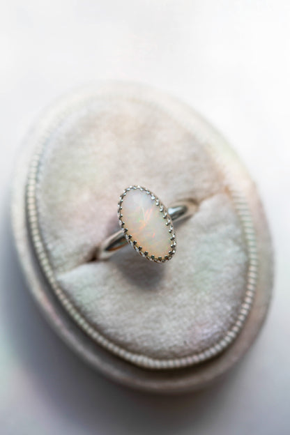 Size 7  |  Simple Opal Ring | #3