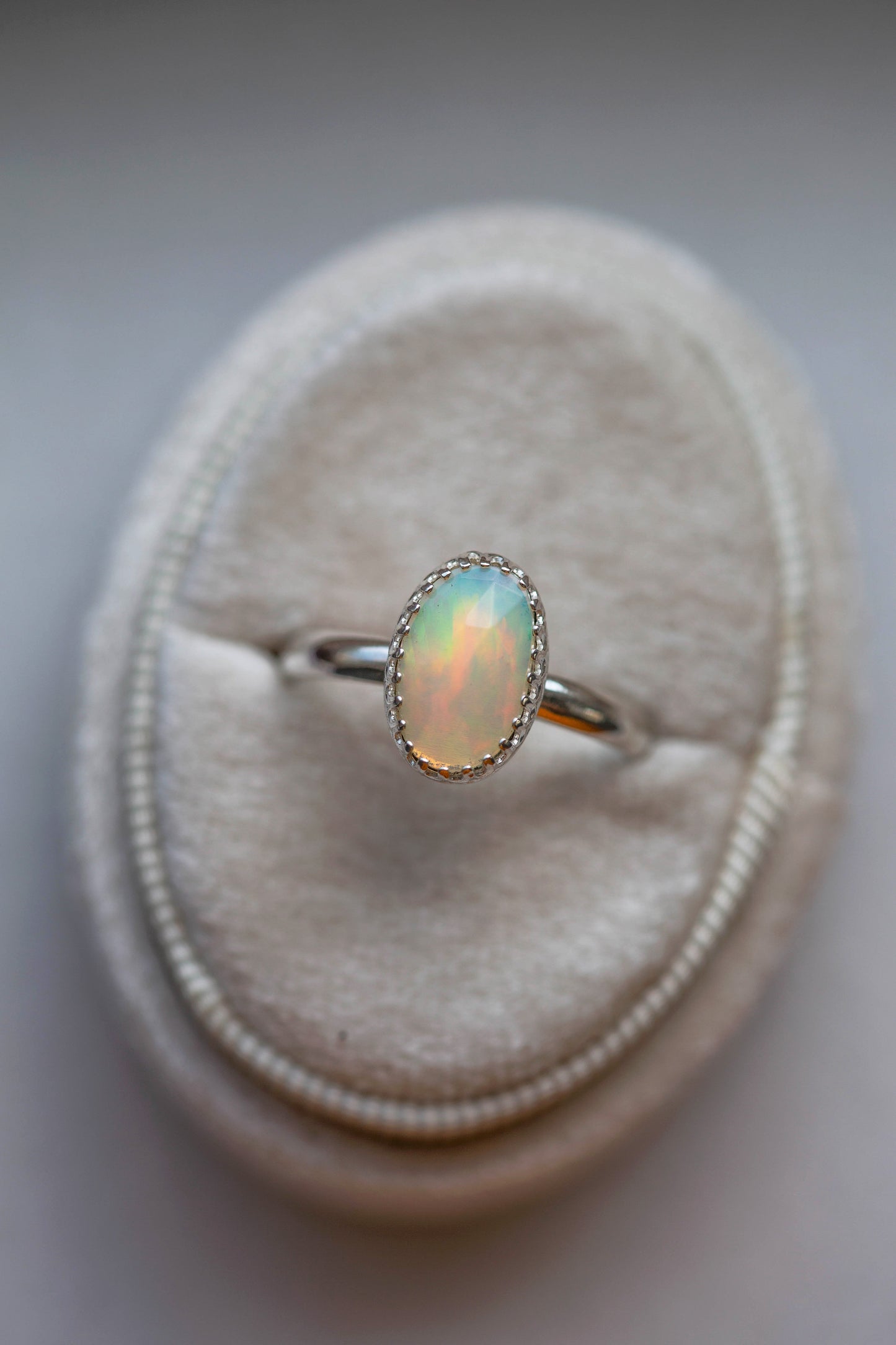 Size 8.75  |  Simple Opal Ring | #4