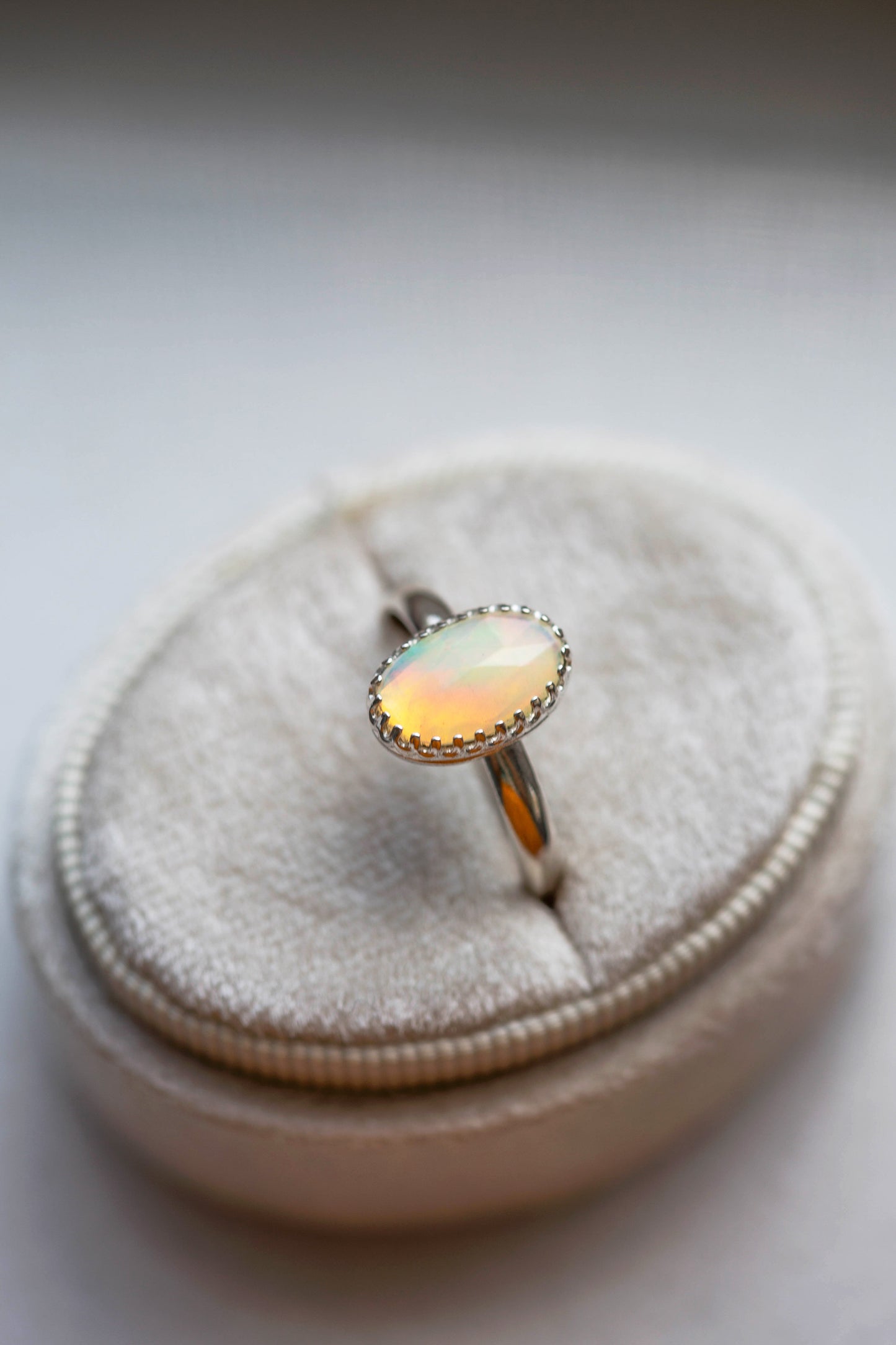 Size 8.75  |  Simple Opal Ring | #4