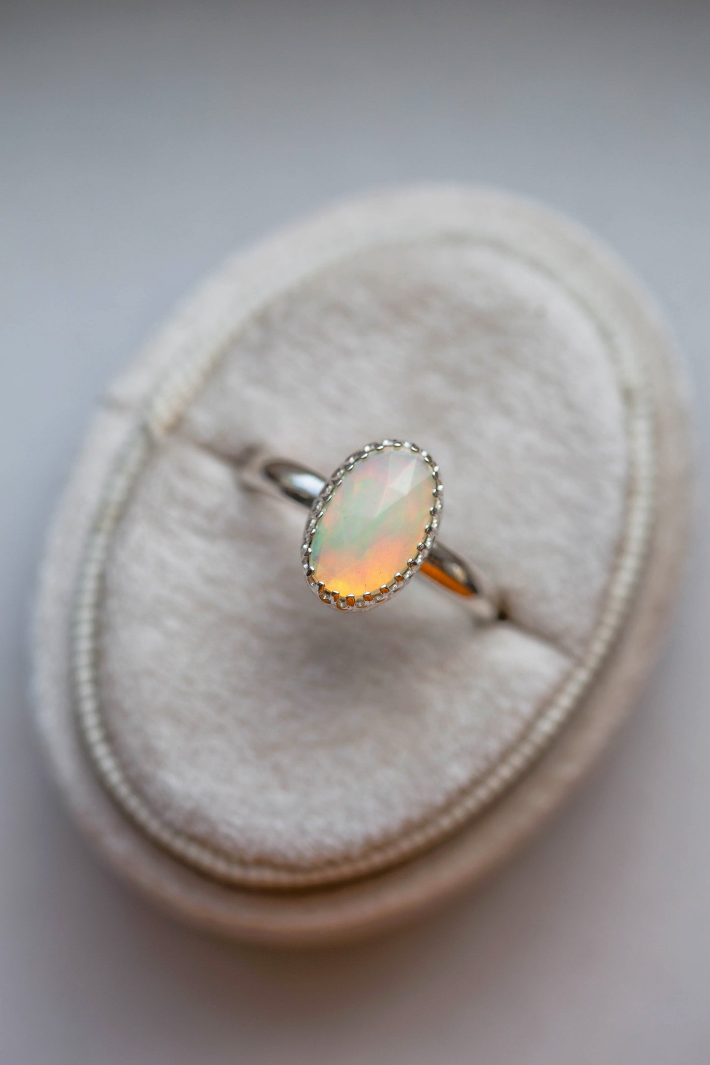 Size 8.75  |  Simple Opal Ring | #4