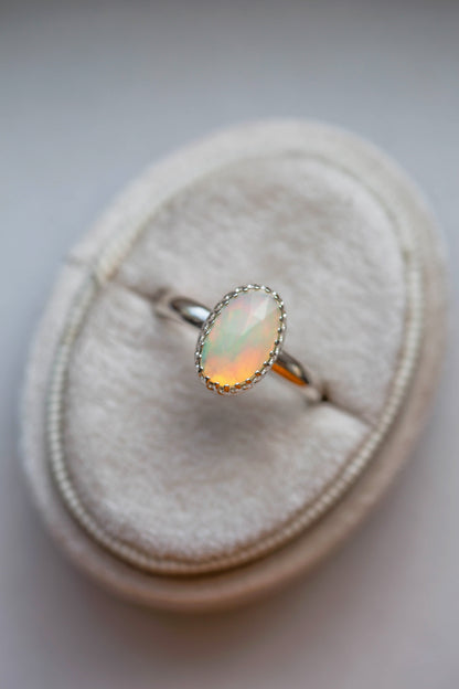 Size 8.75  |  Simple Opal Ring | #4