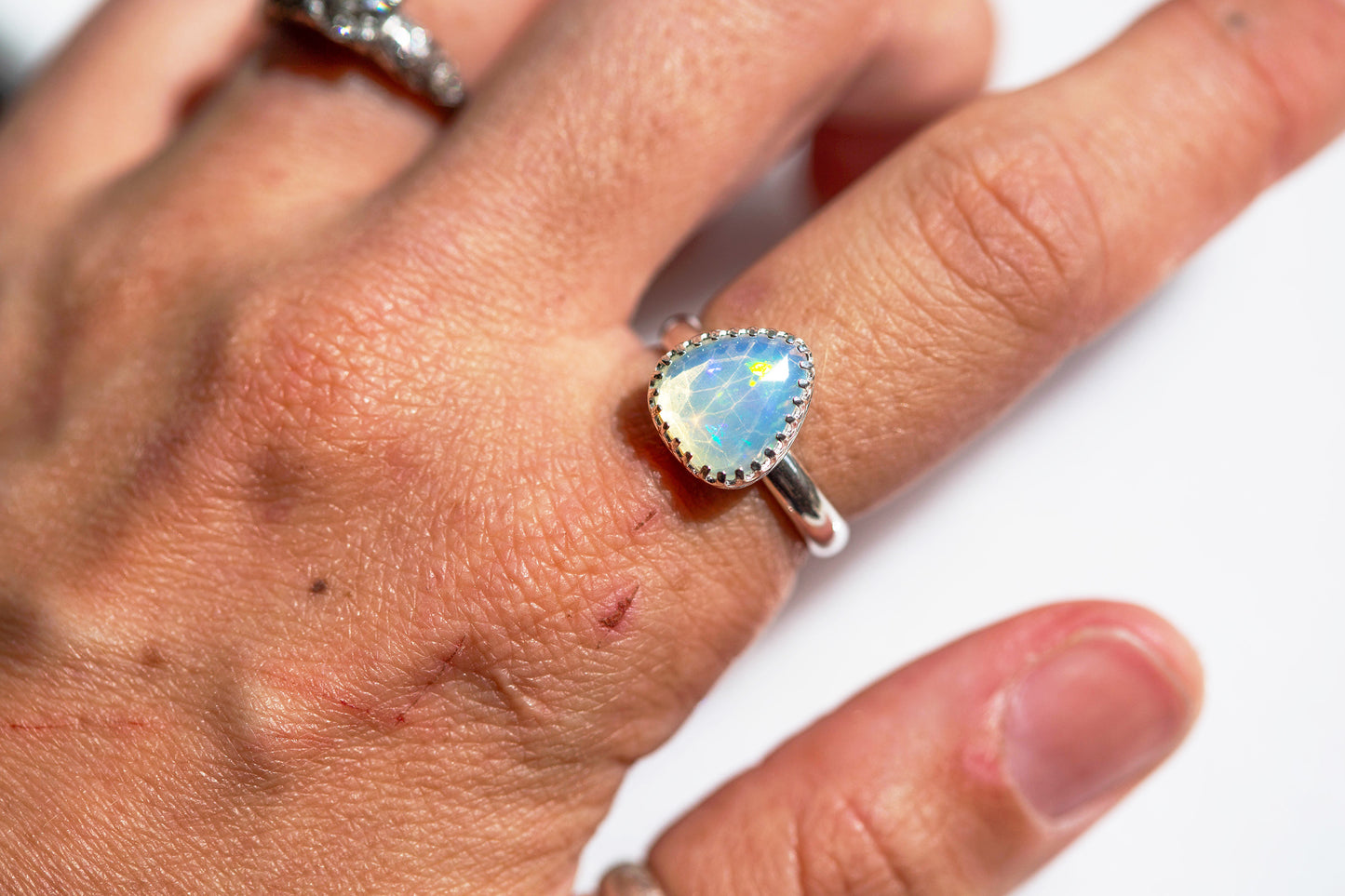 Size 6.75  |  Simple Opal Ring | #8