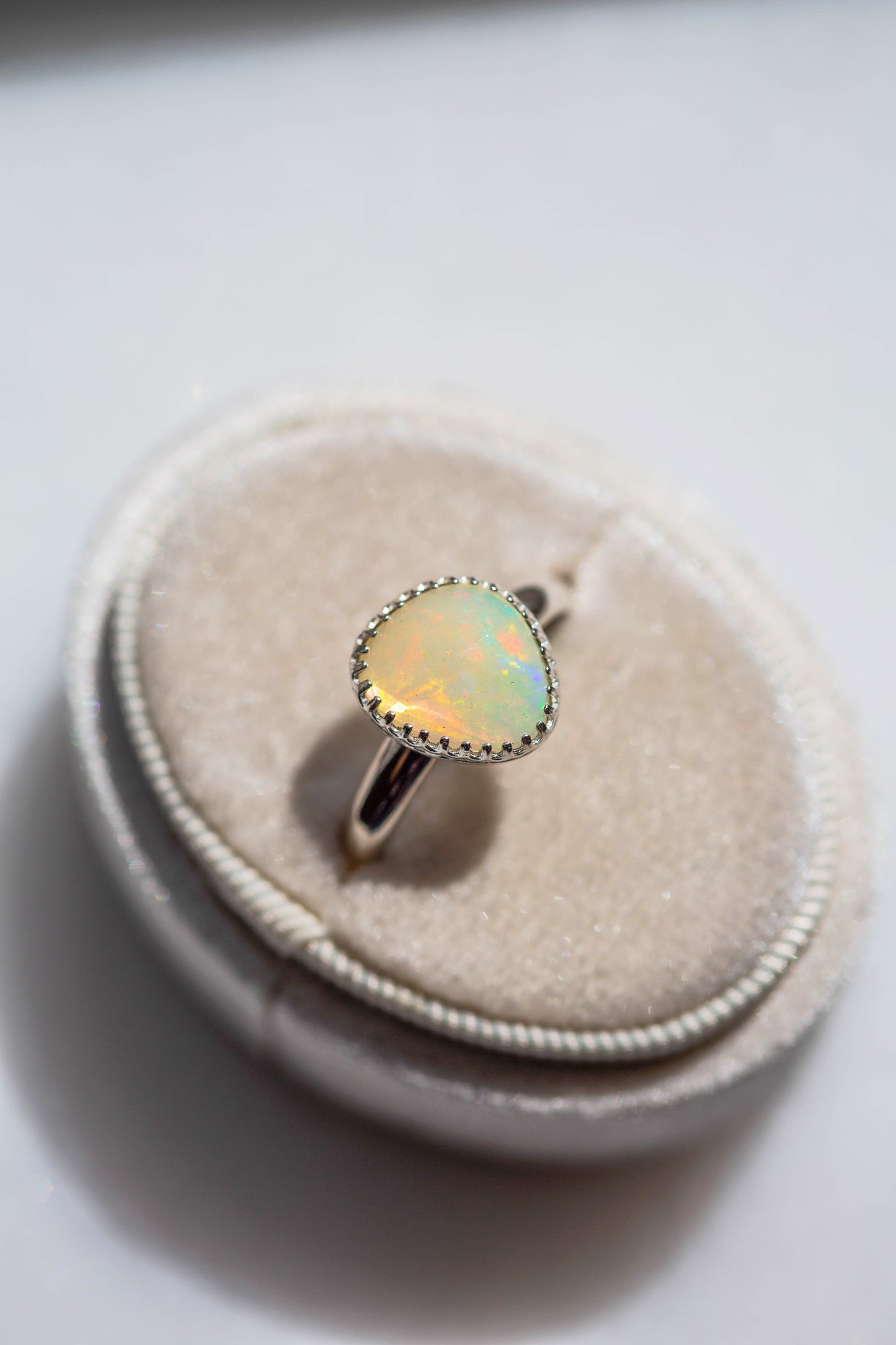 Size 10  |  Simple Opal Ring | #10