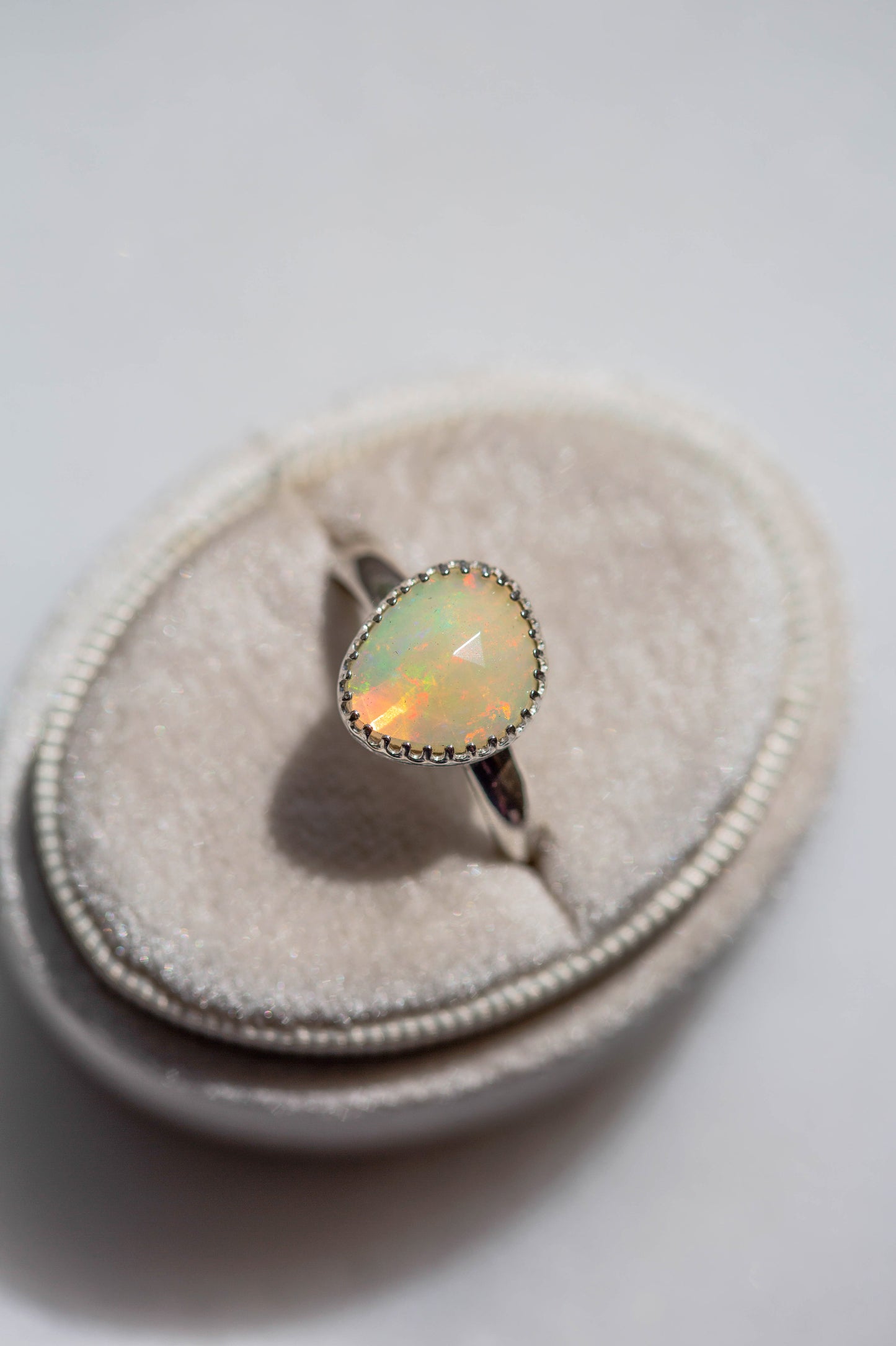 Size 10  |  Simple Opal Ring | #10