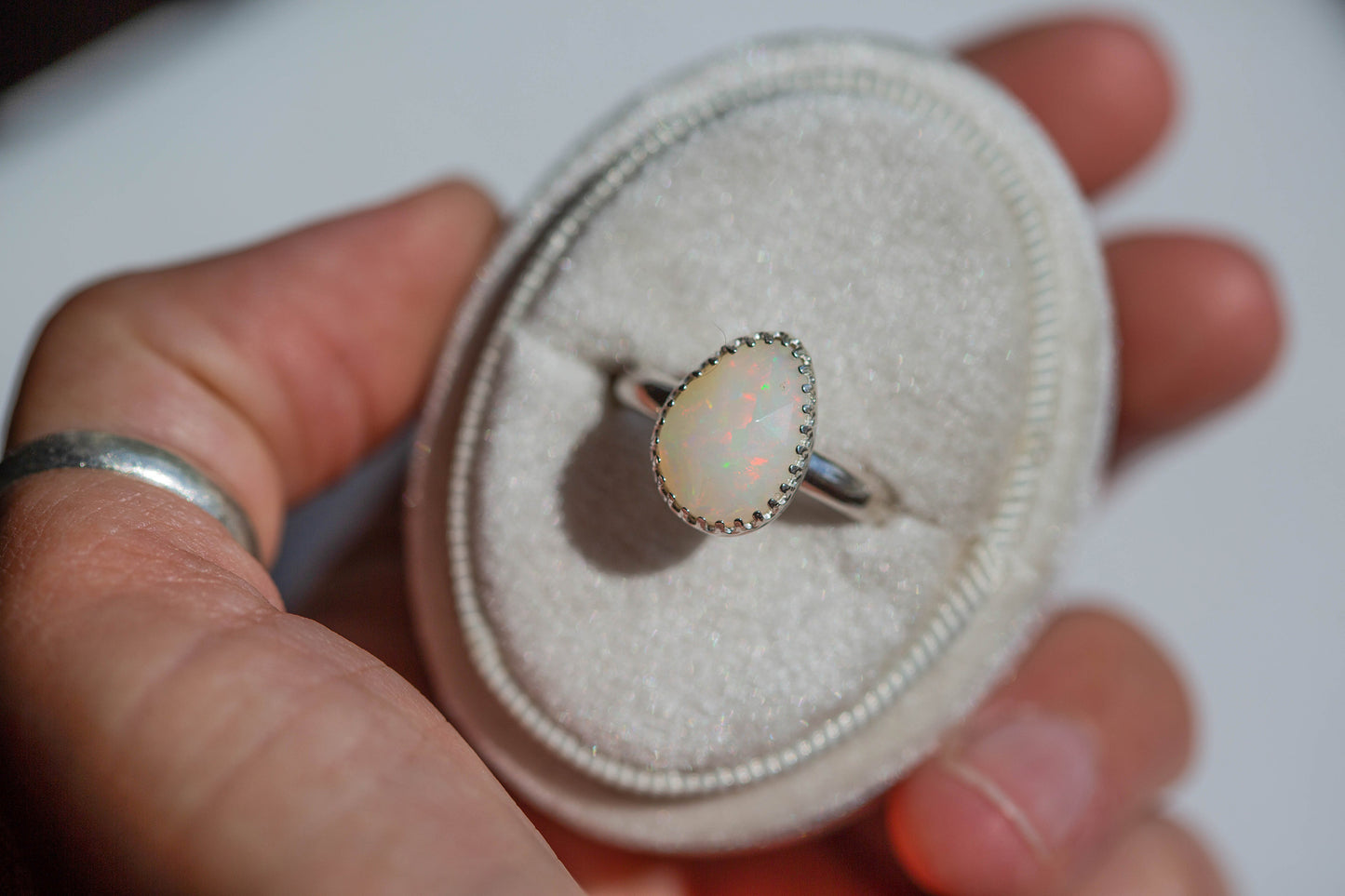 Size 7.25  |  Simple Opal Ring | #11