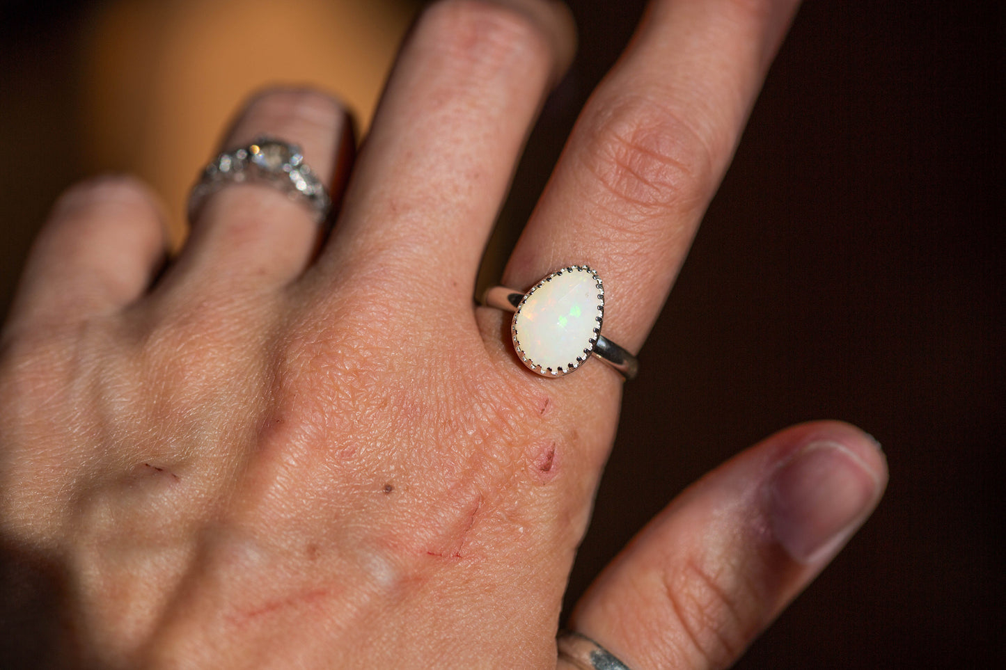 Size 7.25  |  Simple Opal Ring | #11