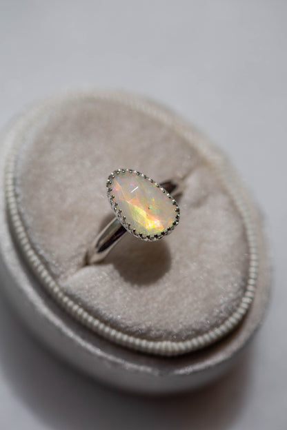 Size 9  |  Simple Opal Ring | #12