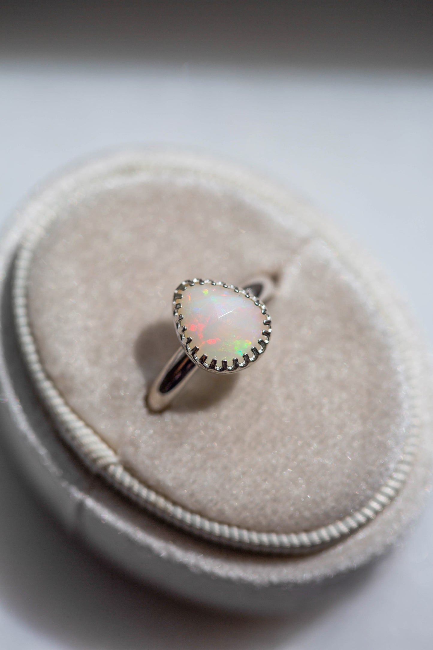 Size 7.75  |  Simple Opal Ring | #16