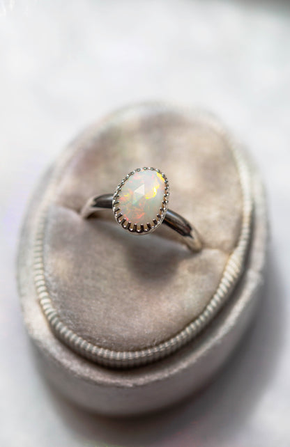 Size 9.5  |  Simple Opal Ring | #17