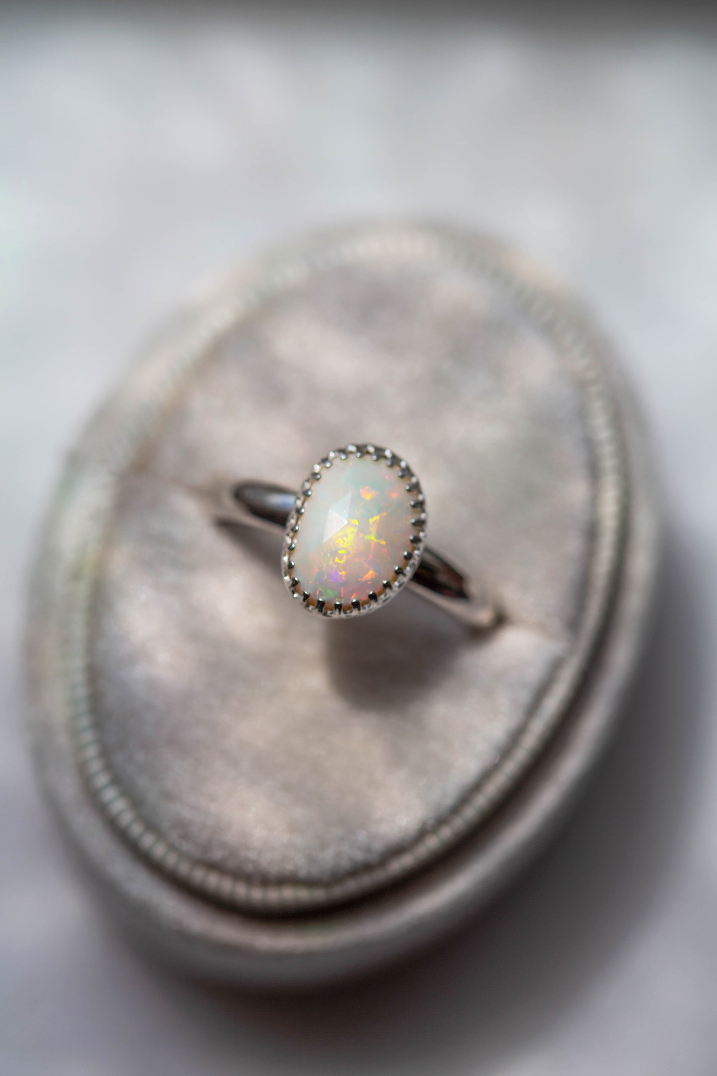 Size 9.5  |  Simple Opal Ring | #17