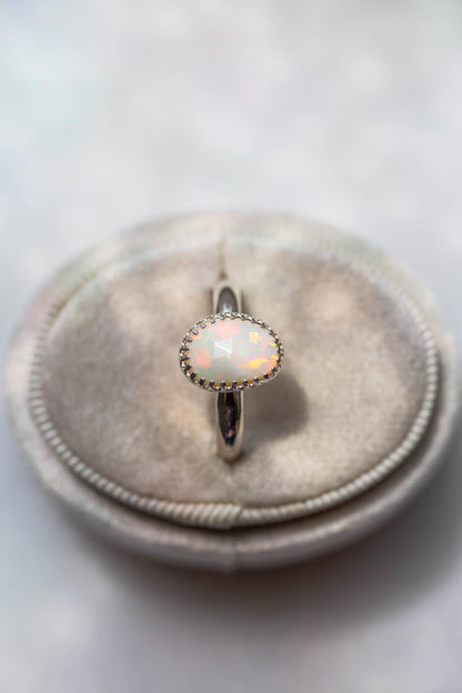 Size 9.5  |  Simple Opal Ring | #17