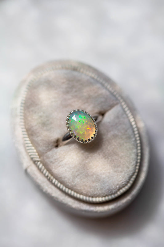 Size 5.5  |  Simple Opal Ring | #18