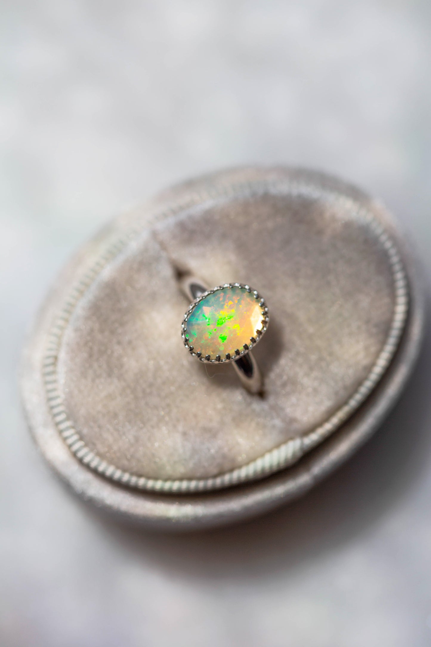 Size 5.5  |  Simple Opal Ring | #18