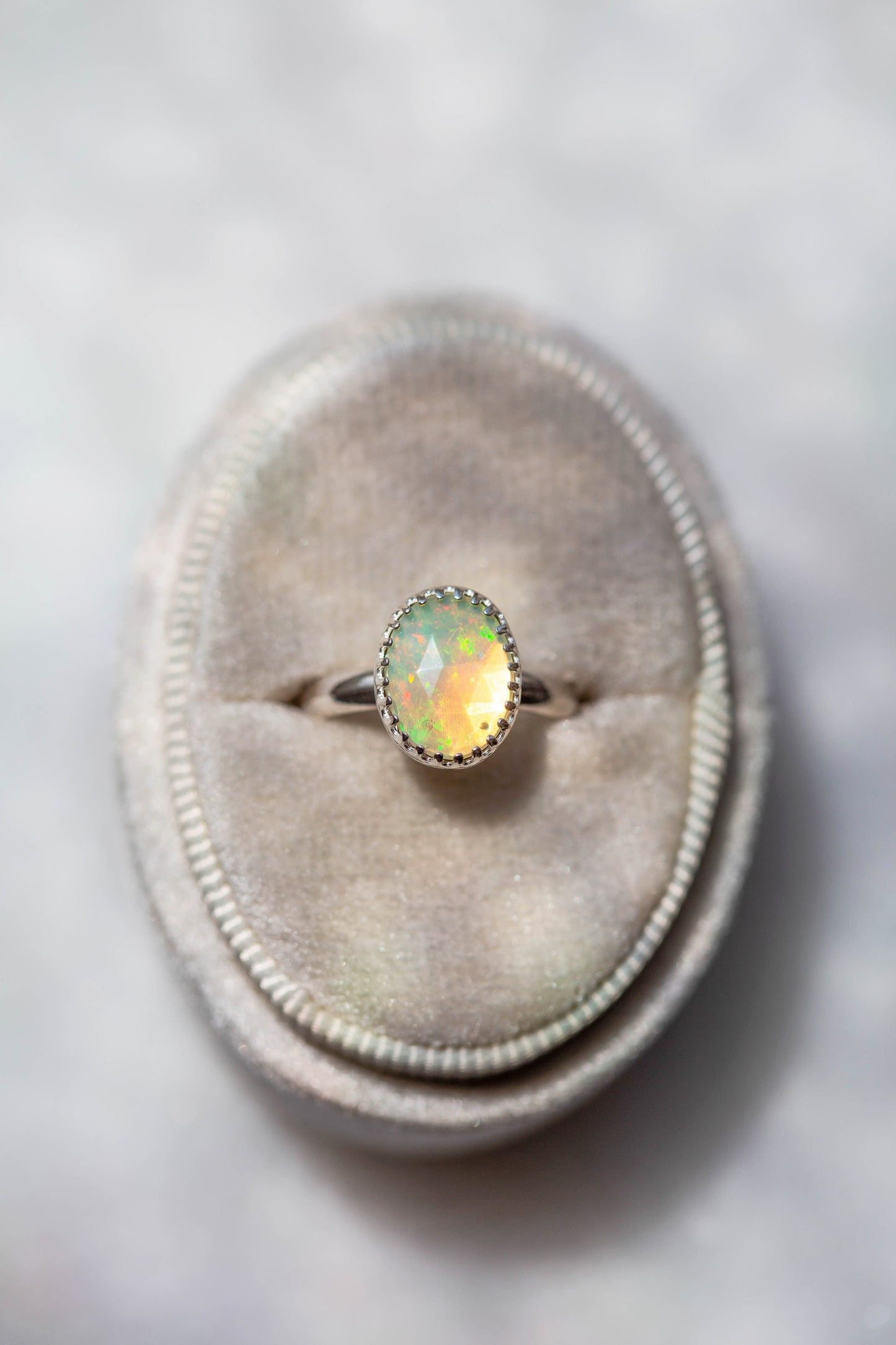 Size 5.5  |  Simple Opal Ring | #18