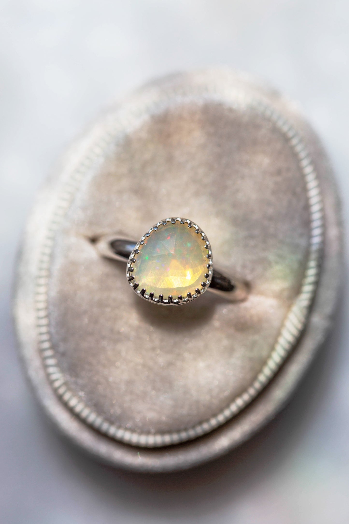 Size 9.25  |  Simple Opal Ring | #19