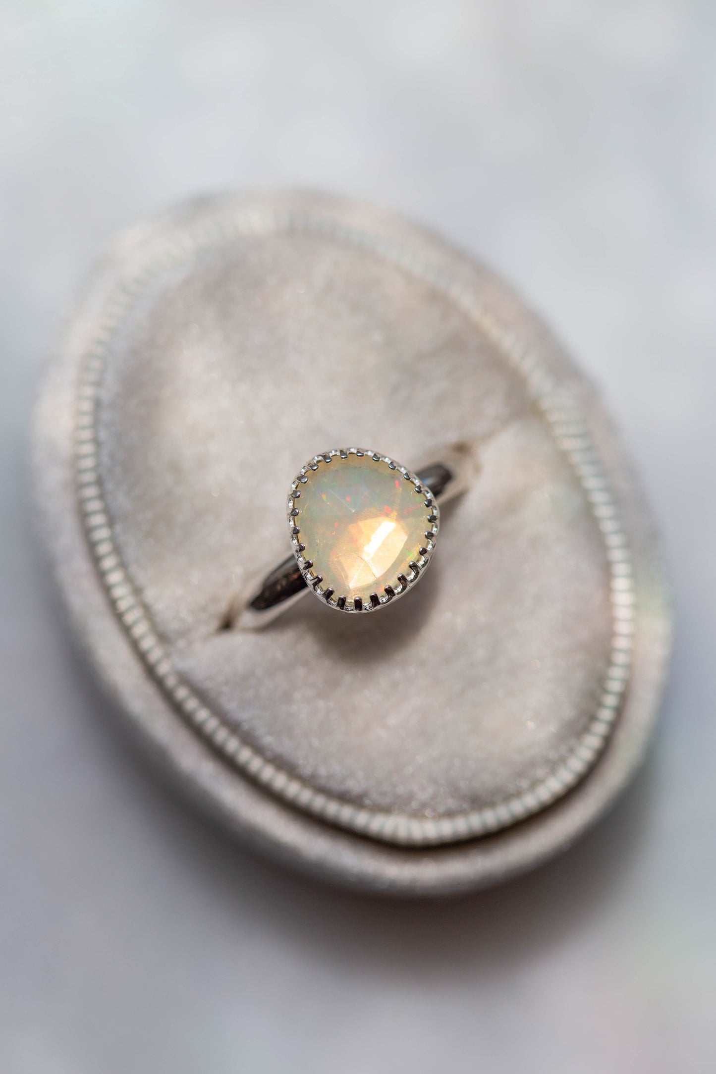 Size 9.25  |  Simple Opal Ring | #19