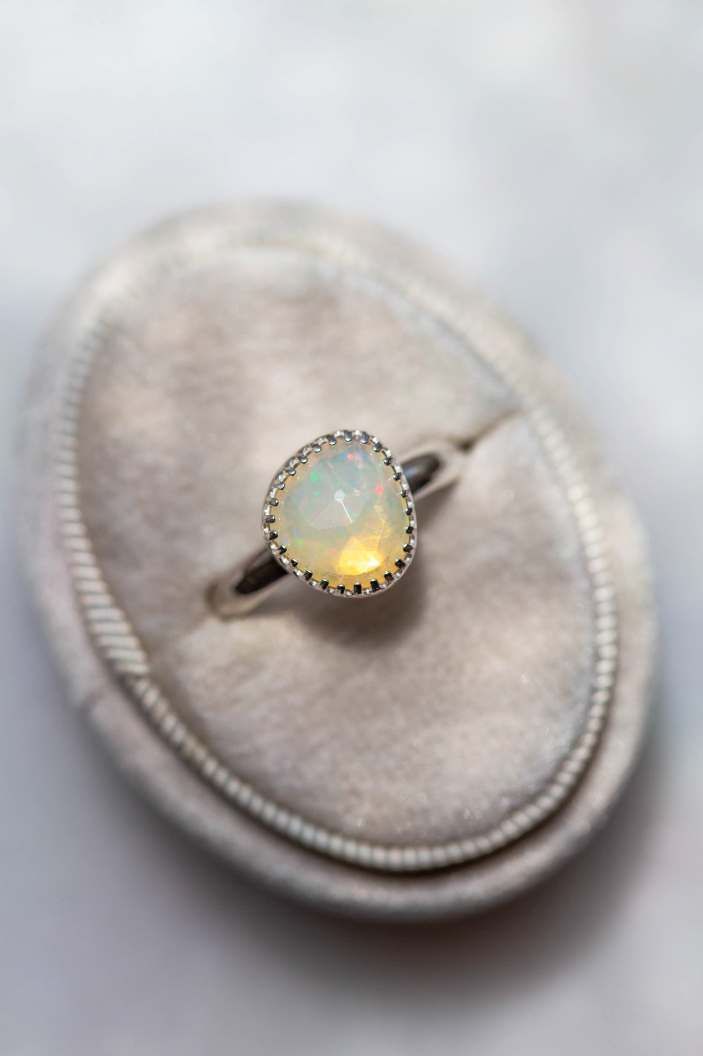 Size 9.25  |  Simple Opal Ring | #19