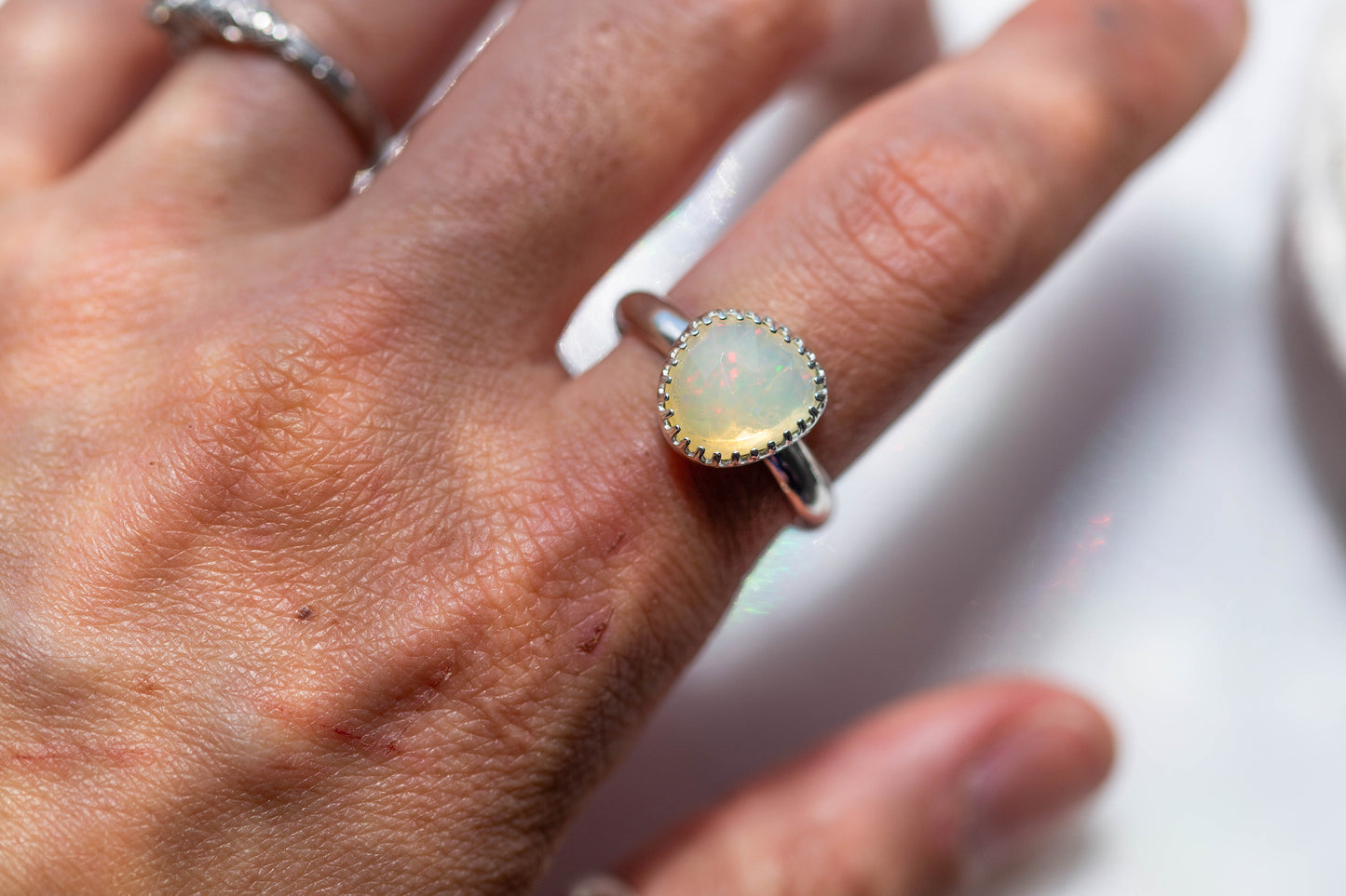 Size 9.25  |  Simple Opal Ring | #19