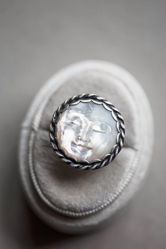 Size 9.25  | Lady in the Moon Ring  |  #7